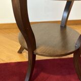 Lot de 2 tables d'appoint contemporaines en bois de cèdre