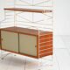 Étagère modulaire autoportante dans le style de String, années 1960
