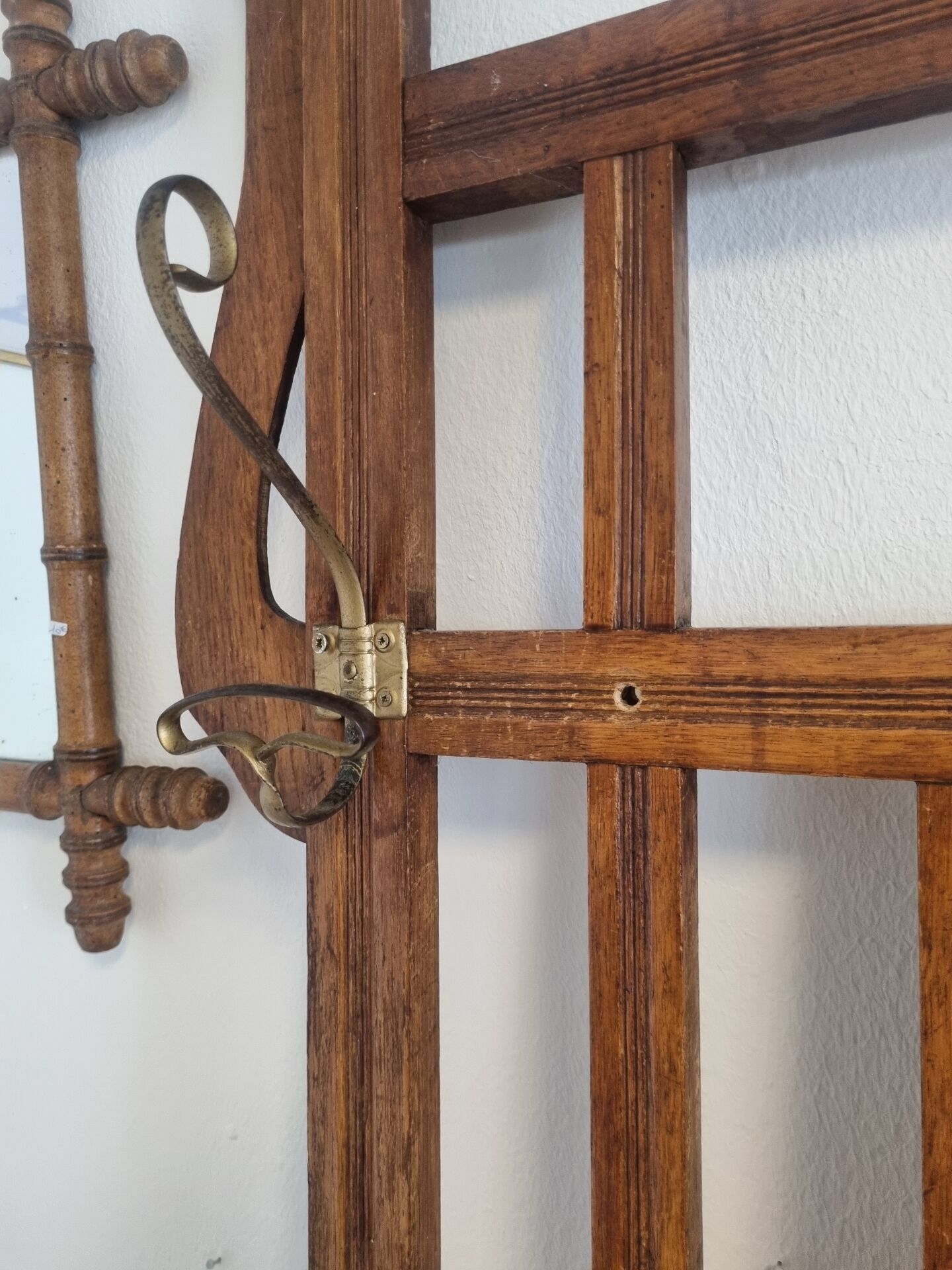 Old vintage coat rack wardrobe