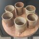 Ceramic workshop service in stoneware signed by karoly balogh.