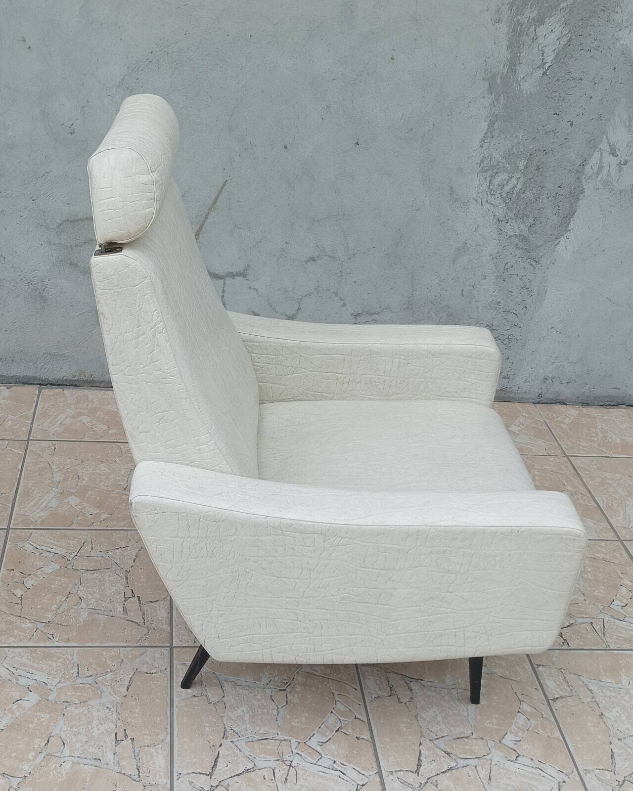 Vintage BEKA armchair in faux leather