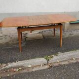Vintage table with built-in extension