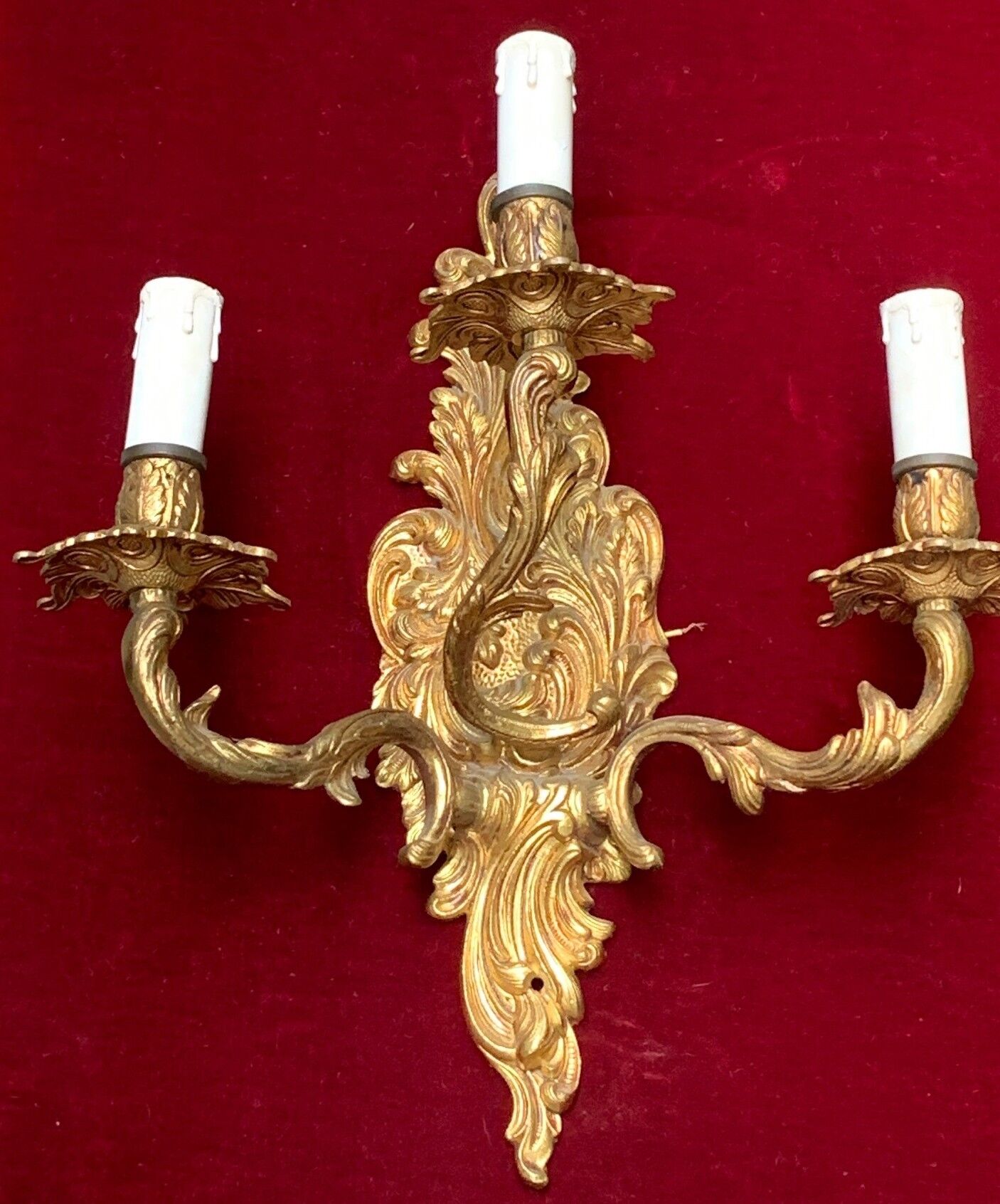 Applique murale en bronze doré