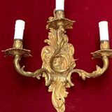 Applique murale en bronze doré