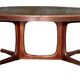 Table à manger scandinave vintage en teck