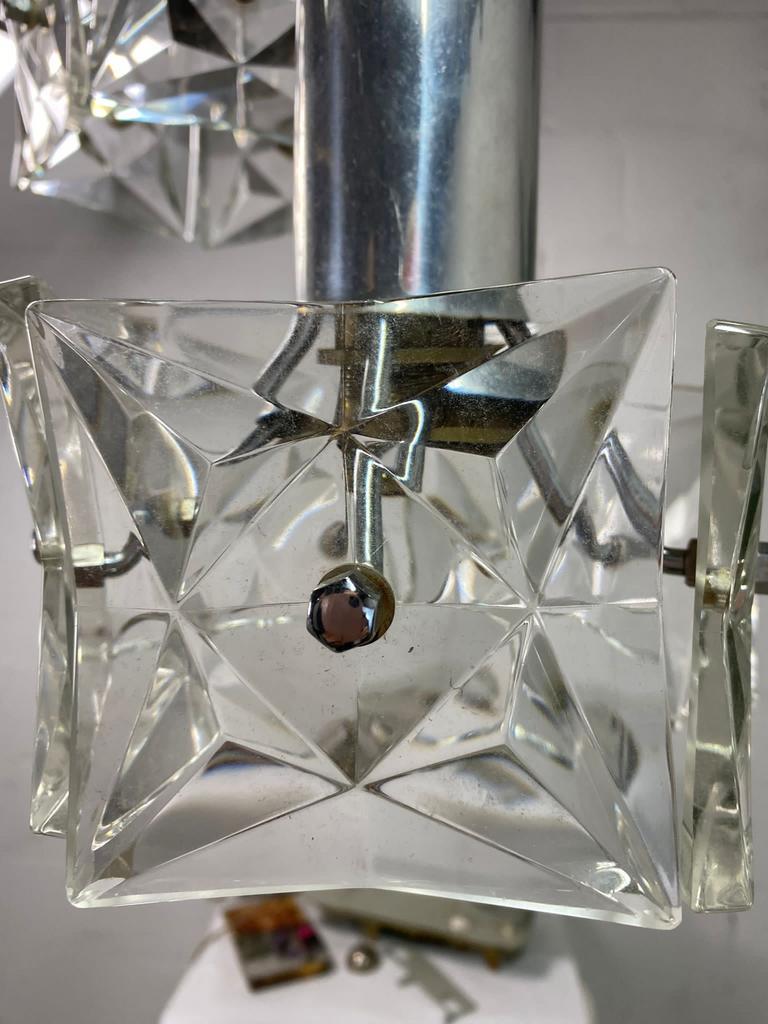 Chandelier, vintage suspension cascading kinkeldey