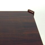 Table basse en hêtre foncé par Hikor Pisek Tchécoslovaquie années 1980