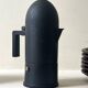 Black coffee maker design "La Cupola", Aldo Rossi for Alessi Italy 1988