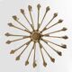 Italian Neoclassical Style 20-Light Brass Chandelier, 1950s