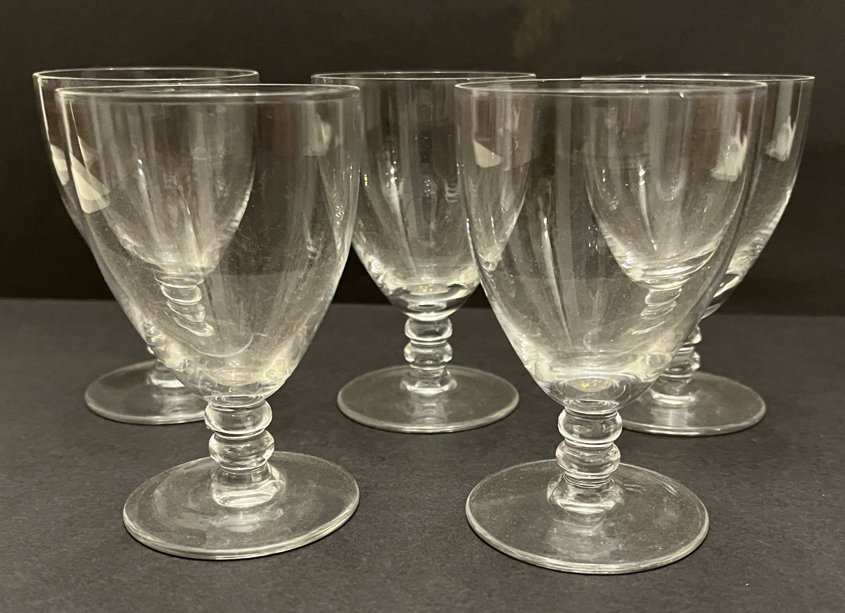 5 crystal port glasses