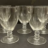 5 verres à porto en cristal