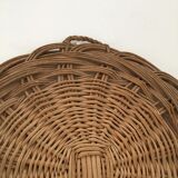 Woven wicker tray