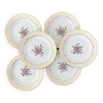 Vintage flower dessert plates