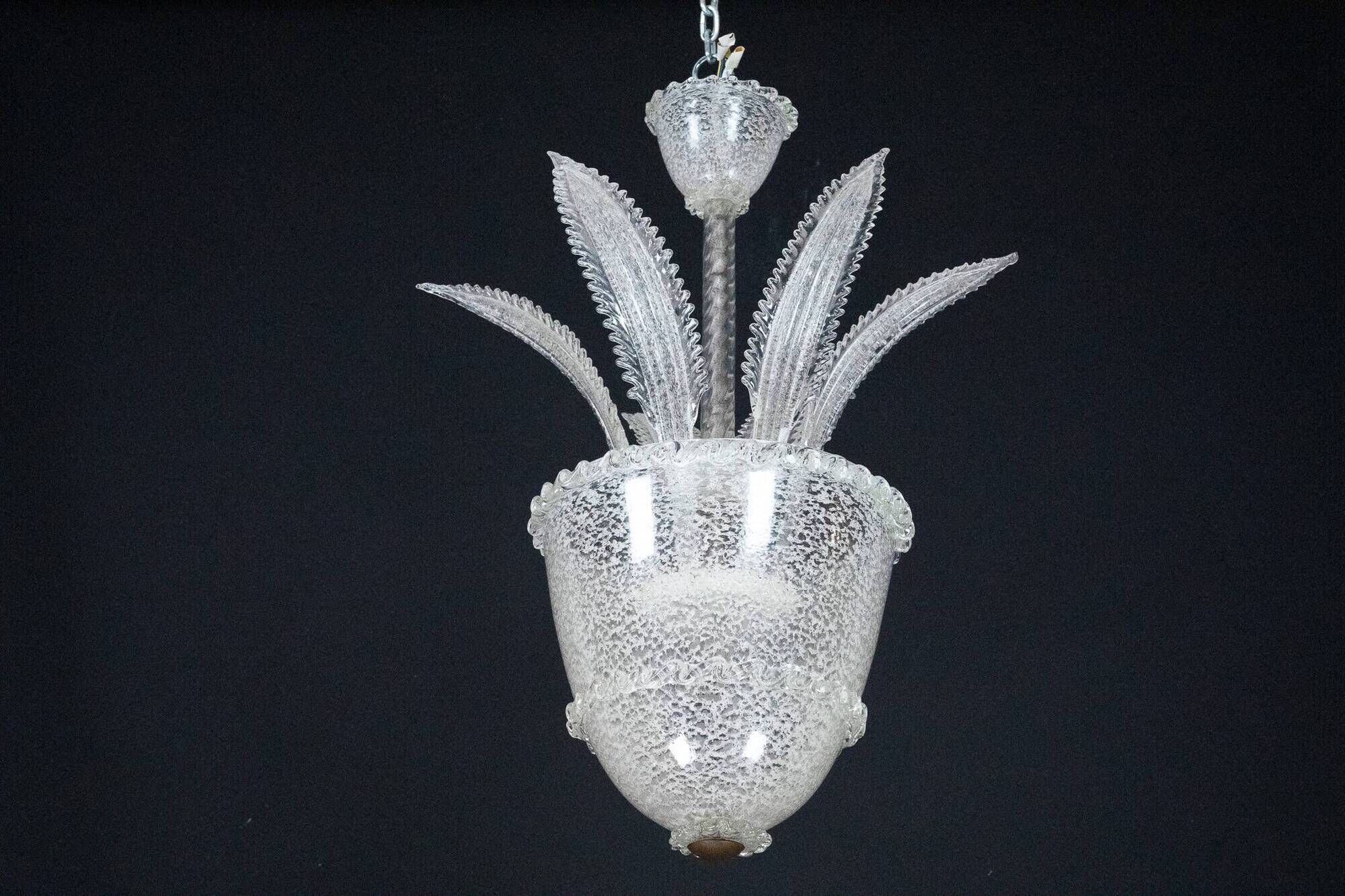 Vintage Italian Murano Glass Chandelier from the 1930s