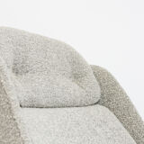 B7041 Armchair in Grey Boucle from Zakłady Przemysłu Meblarskiego Radomsko, 1970s