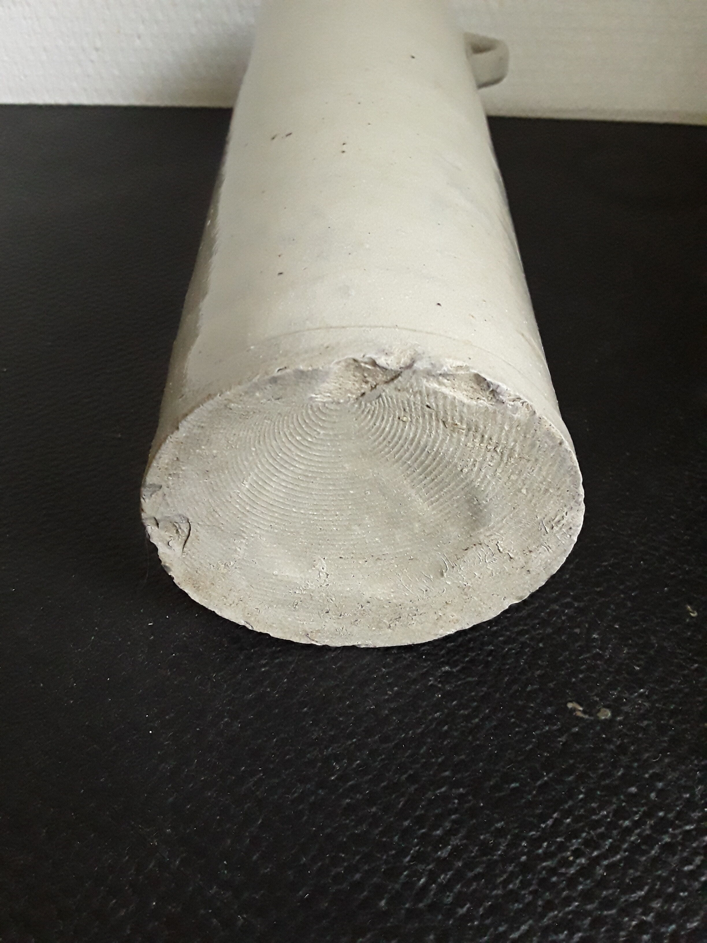 Vintage glazed stoneware bottle with handle