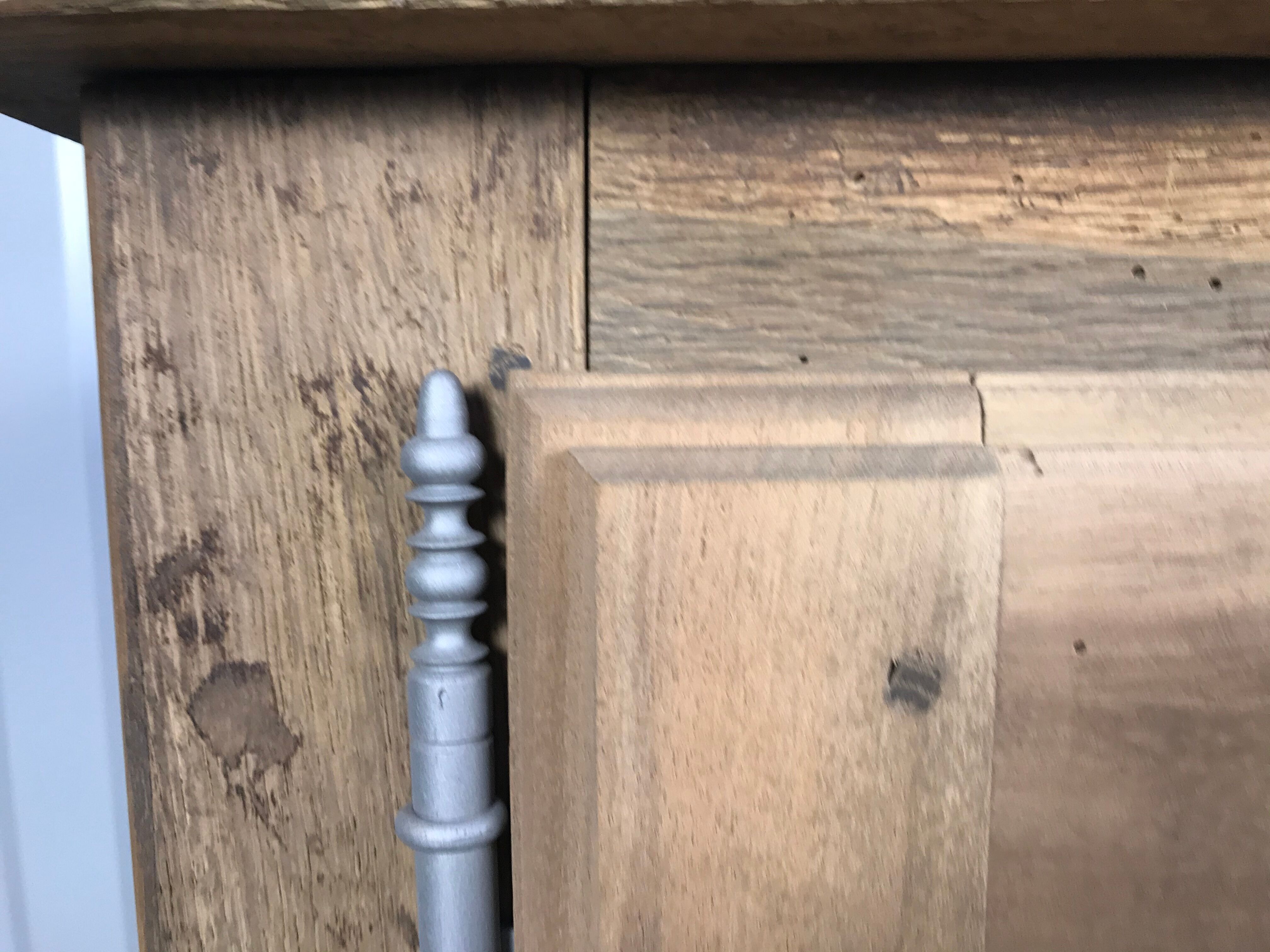 Rustic bass buffet in solid oak erased