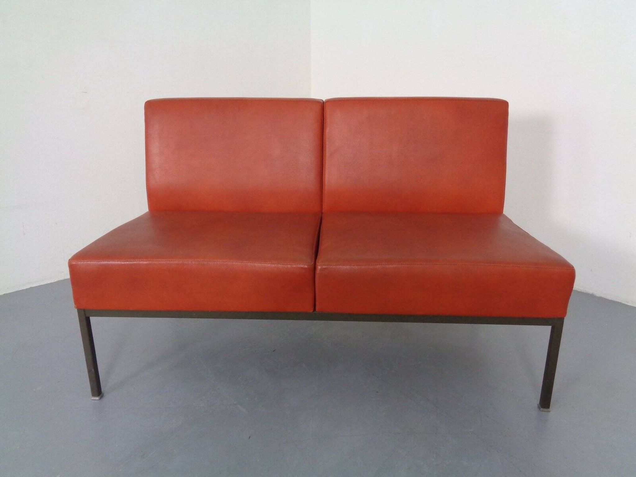 Minimalist 2-Seater and 3-Seater Bench, Germany, 1960s, Set of 2