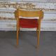 Chair red vintage compass