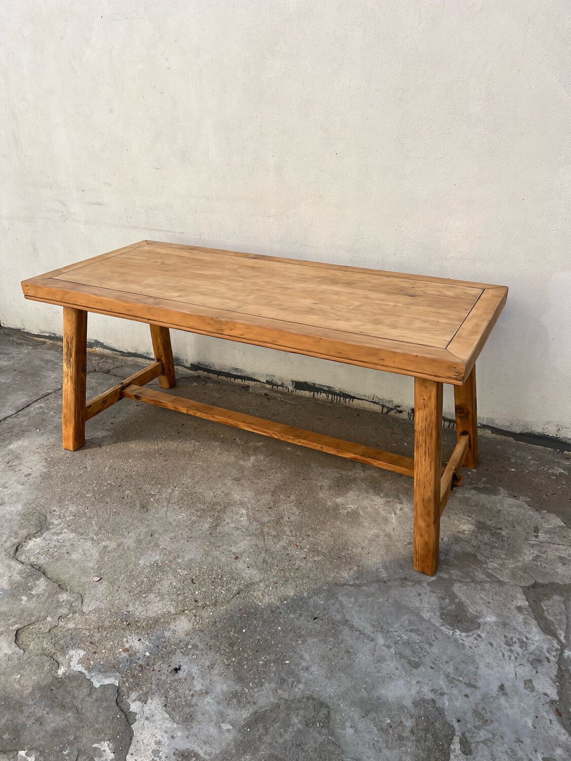 Cherry wood workshop table
