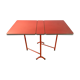 Table pliante pliable formica orange vintage