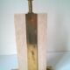 Travertine and gilded brass lamp base