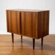 Rosewood Tambour Door Cabinet By Kai Kristiansen For Feldballes