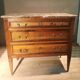 Louis XVI style chest of drawers with marble top
