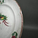 18th century Islettes earthenware plate with Chinese decoration