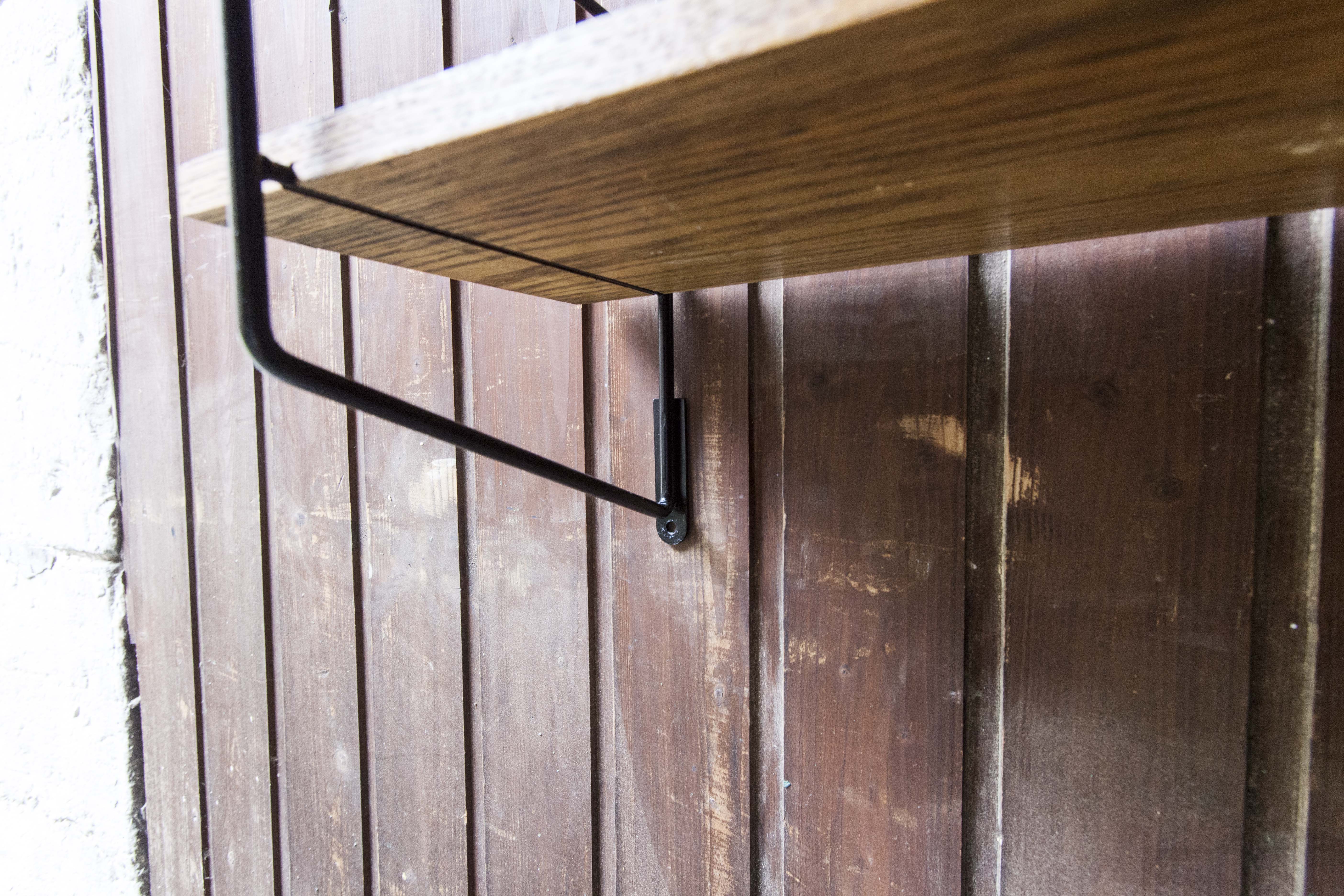 Black Thong and solid beech shelf