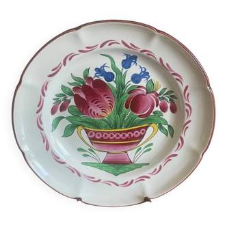Assiette bouquet de fleurs St Clément