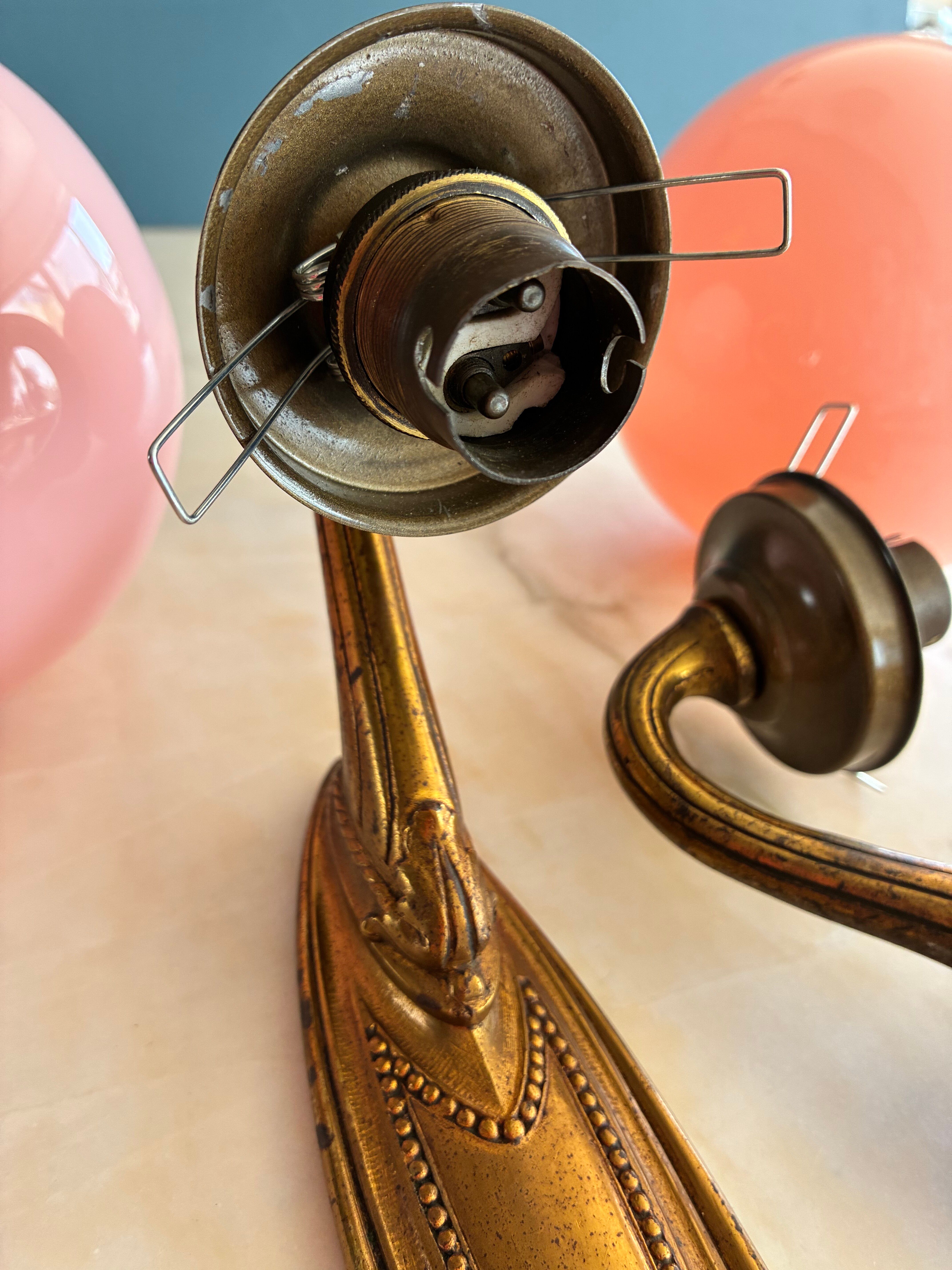 Antique wall sconces - Art Nouveau