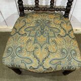 Chair in turned wood and rosewood veneer, early 20th century