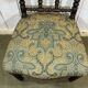 Chair in turned wood and rosewood veneer, early 20th century