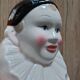 Advertising lollipop display with gourmet Pierrot bust in porcelain