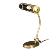 Lampe de bureau en laiton réglable, Allemagne, années 1960