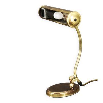 Lampe de bureau en laiton réglable, Allemagne, années 1960