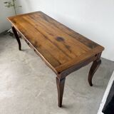 Table de ferme bureau noyer XIXème