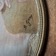 Miniature under glass signed S.Gray