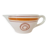 Saucière Gien marron et orange modèle Ladon