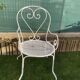 Set of 4 wrought iron armchairs