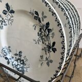 6 flat plates - Terre de fer, Acacia service