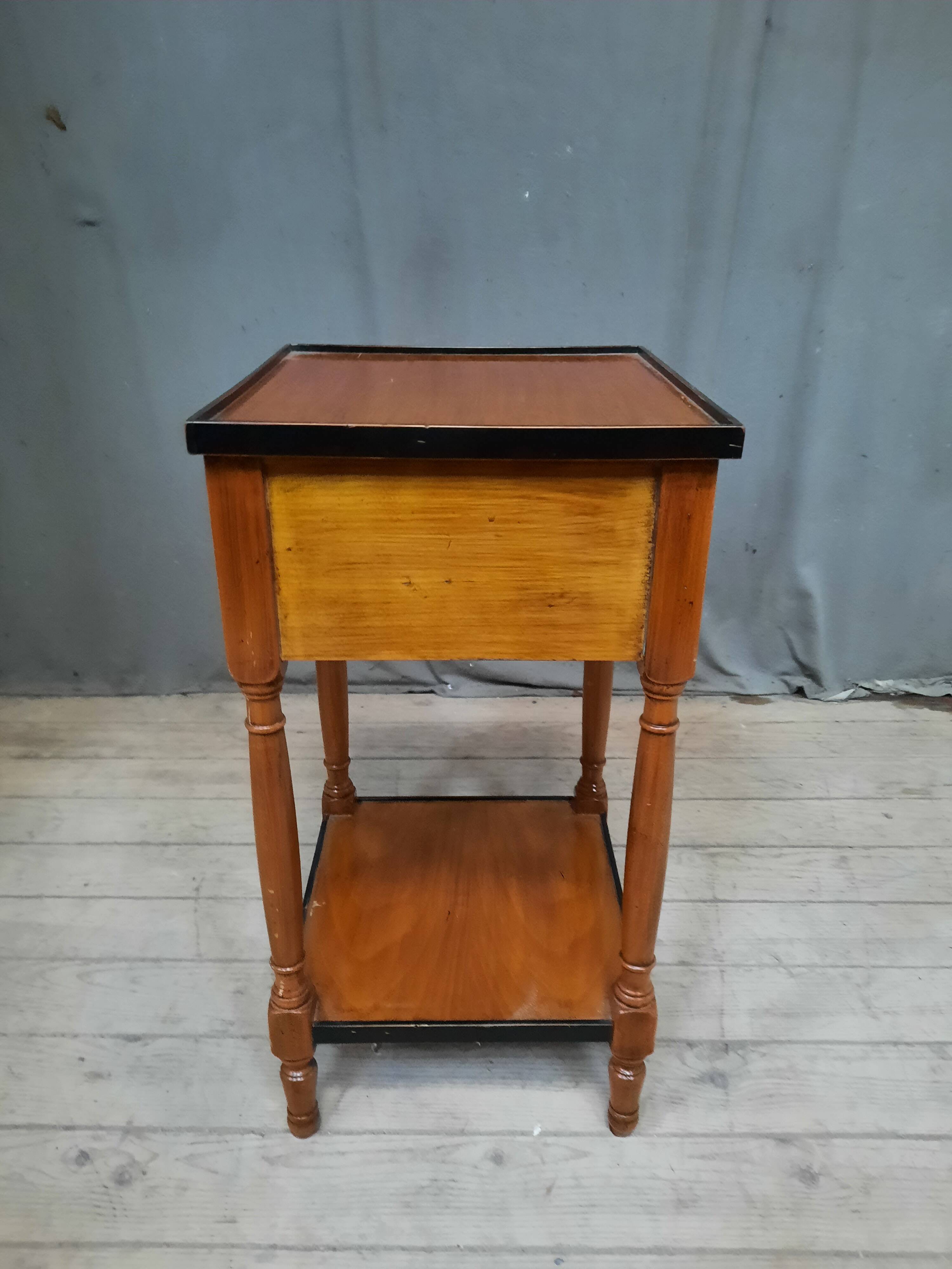 Cherry wood bedside table