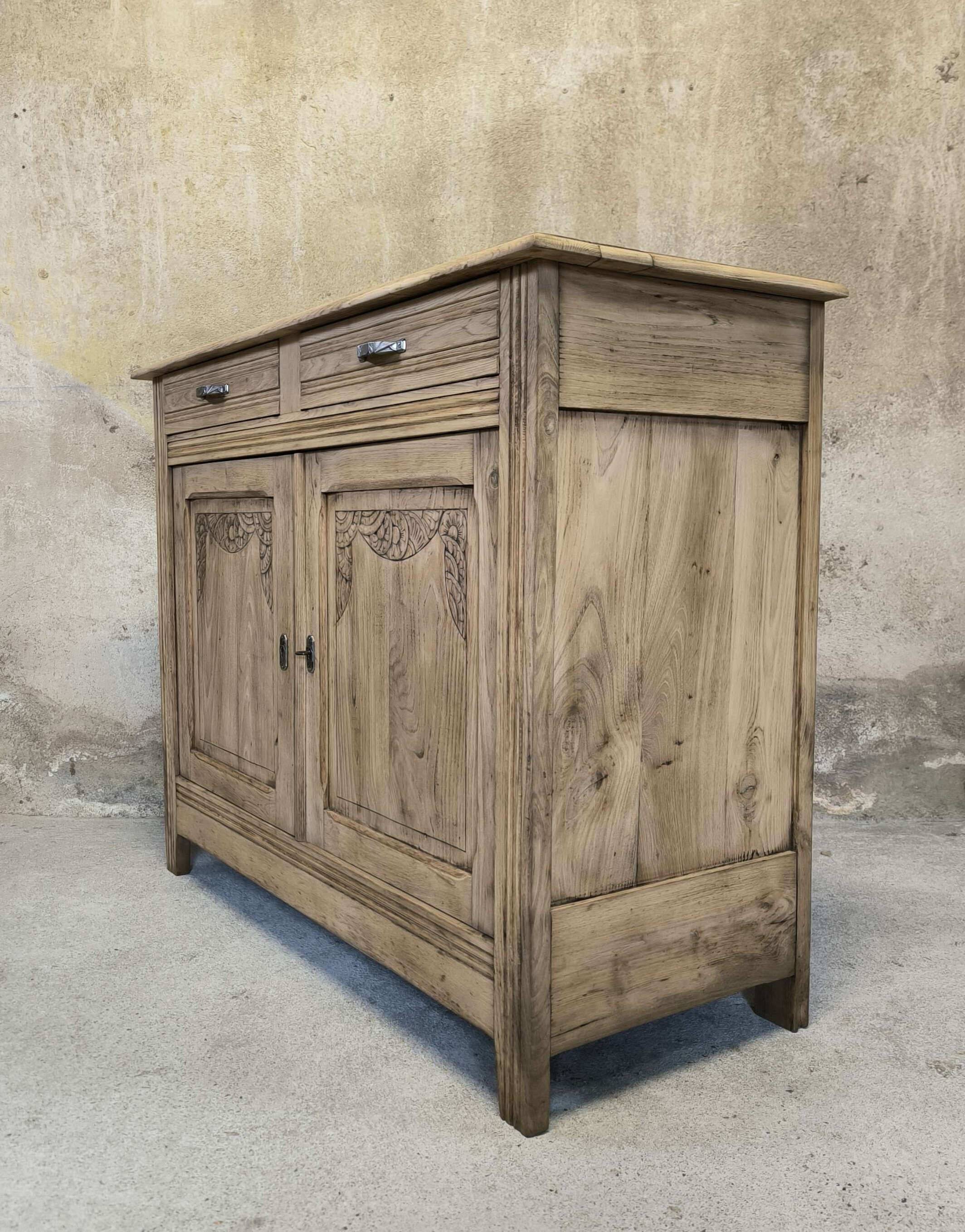 Vintage Art Deco wooden Parisian buffet.