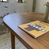 70s oval pine table from Les Arcs