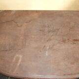 Solid oak console. Late 19th century