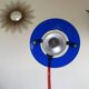 Spiral lamp in primary colours from the 80s Memphis era.