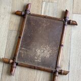 Vintage bamboo mirror