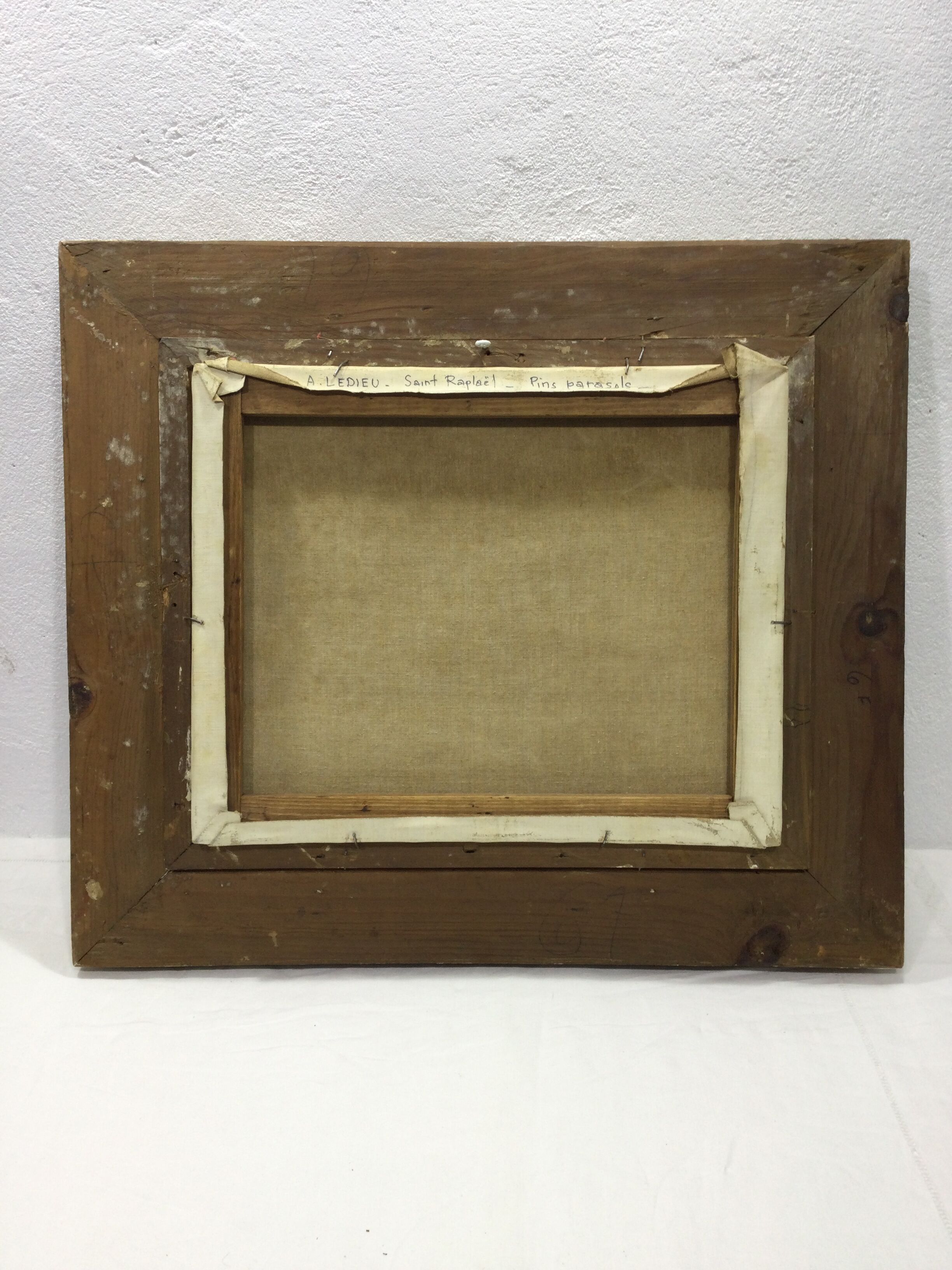 A. ledieu - oil on canvas saint raphael