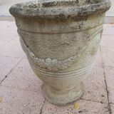 Reconstituted stone planter